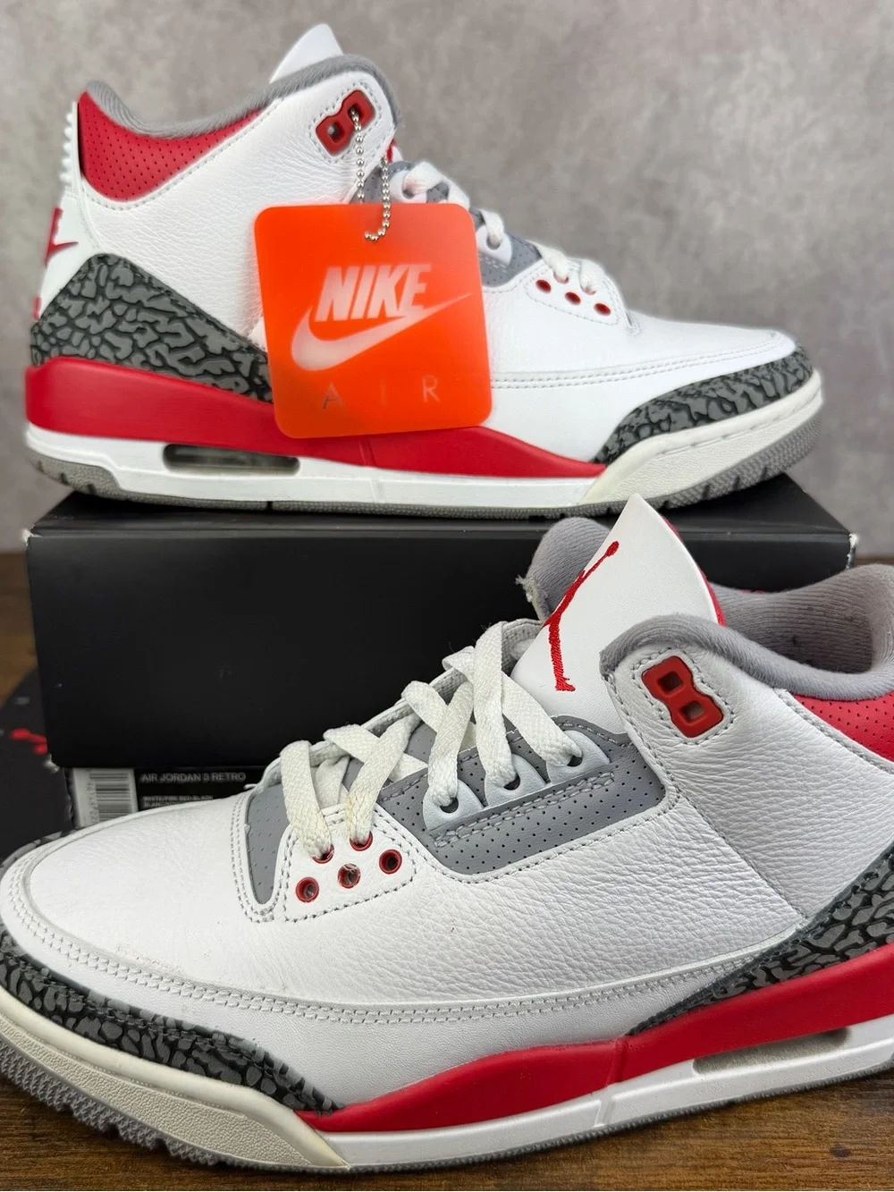 Air Jordan 3 Retro Fire Red 2022 Size 7.5 DN3707-160 Men’s Sneakers OG Rare